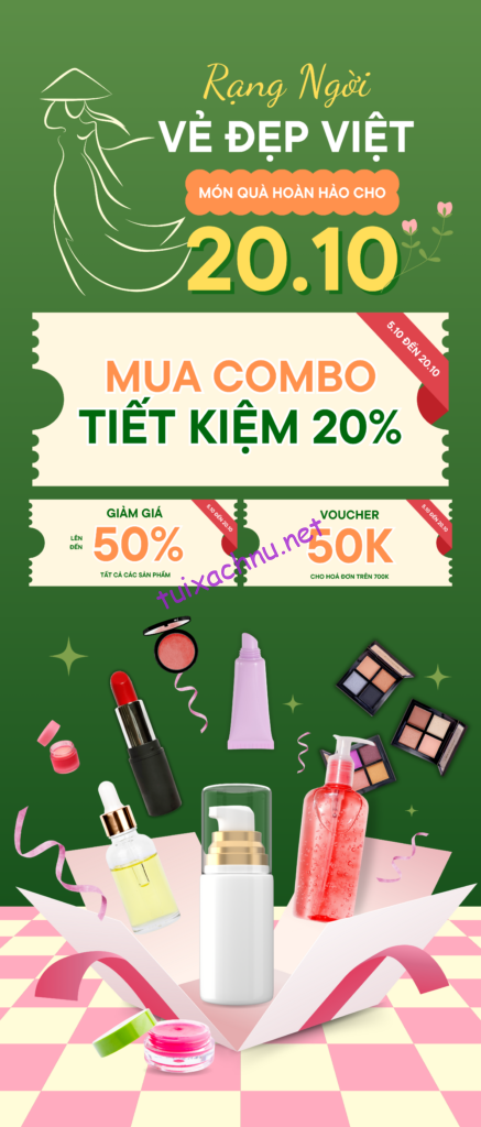 combo quà tặng của túi xách nữ hipe