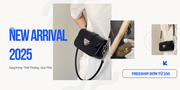Túi xách retro Hàn Quốc - thiết kế đa năng với kiểu dáng túi yên ngựa. 2 BANNER TÚI XÁCH png